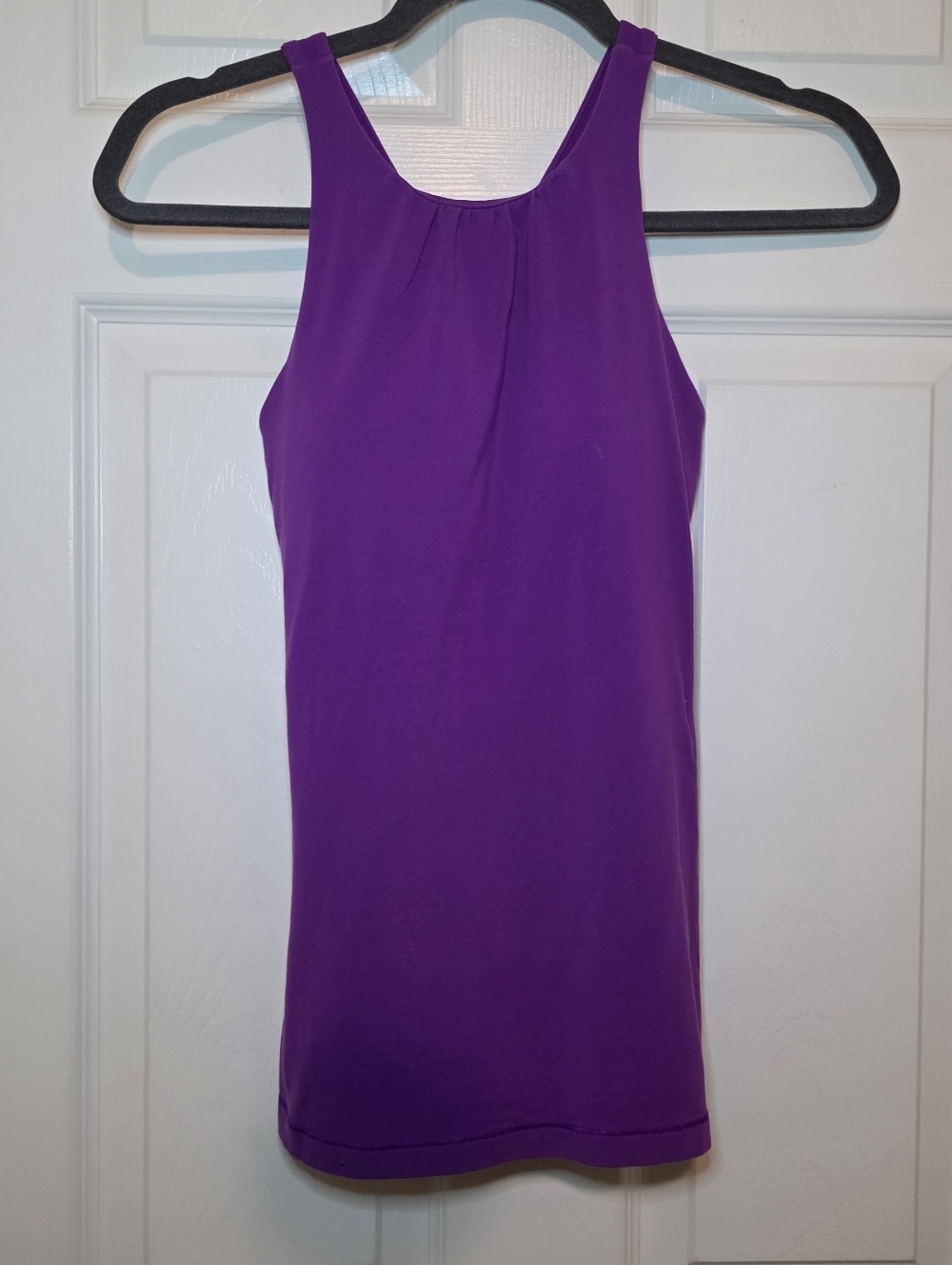 Lucy Womens Small Fuchsia Purple High Neck Racerback Workout Tank Top